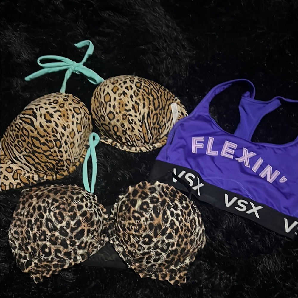 VSX Purple and Brown Intimates Bra Set
